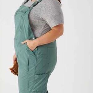 Duluth Trading Gray/Blue Gardening Overalls 3x